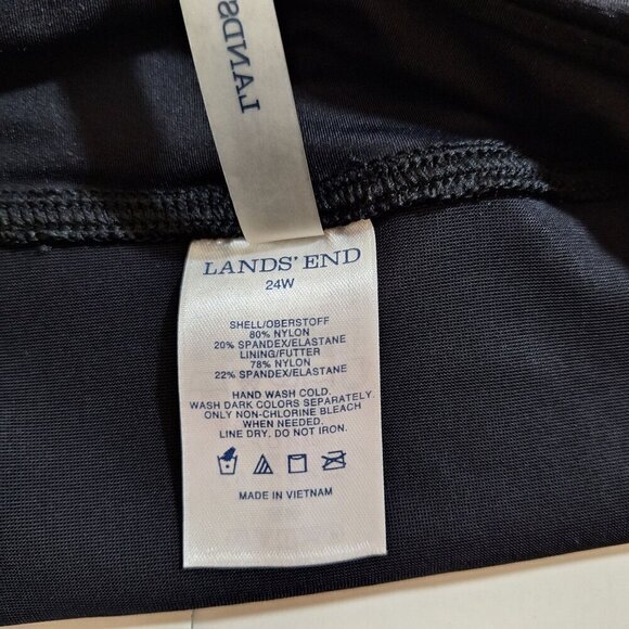 Land's End Womens Black Swim Shorts 24W - Picture 3 of 3